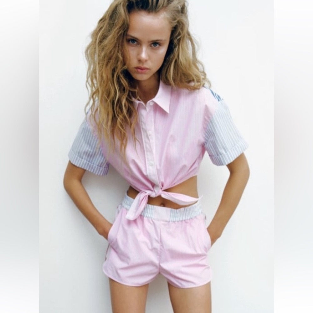 Cute shorts and crop top ZARA SET